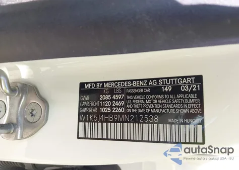 2021 Mercedes-Benz Cla 250 4Matic from USA, damaged, VIN W1K5J4HB9MN212538